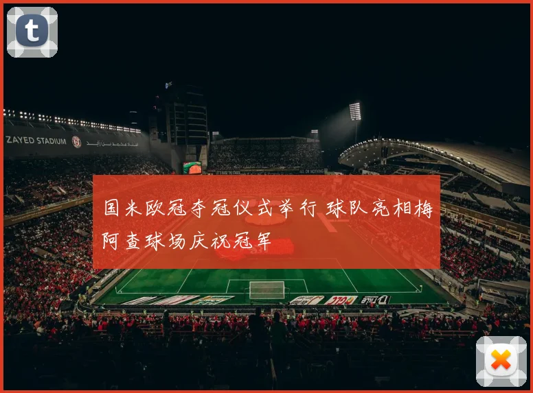 国米欧冠夺冠仪式举行 球队亮相梅阿查球场庆祝冠军