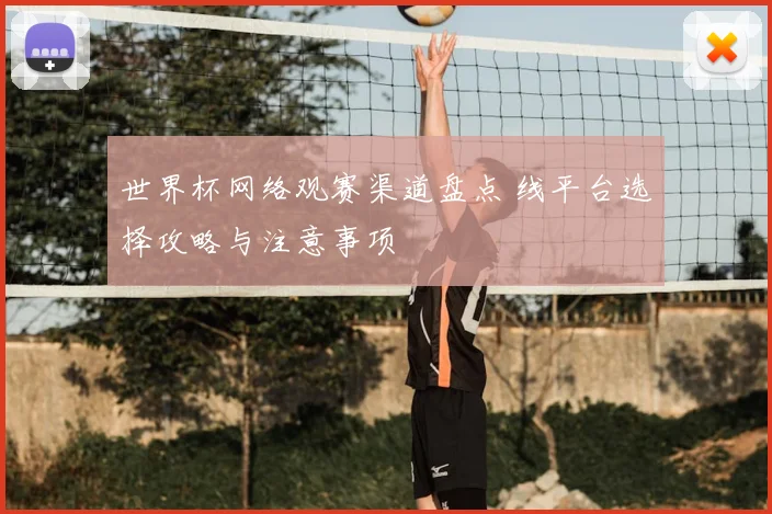 世界杯网络观赛渠道盘点 线平台选择攻略与注意事项